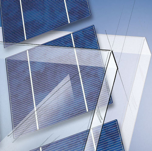 Panneau photovoltaïque polycristallin - OKACELL - OKALUX Glastechnik GmbH - transparent / sur mesure / isolant