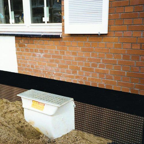 Membrane d'étanchéité de protection - FONDALINE - ONDULINE - de drainage / pour fondation / pour murs enterrés