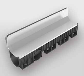 Caniveau à fente - KENADRAIN® C250 - Nicoll - grille en inox / pour espace public
