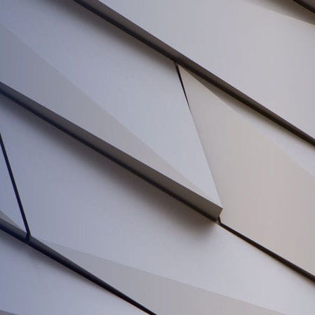 Façade ventilée en aluminium anodisé - CU77A® - NOVELIS