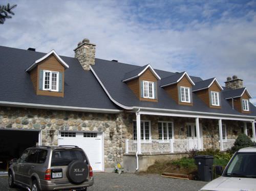 Panneau de toiture en polymère - NOVISLATE® - NOVIK - aspect tuile / étanche / avec protection UV