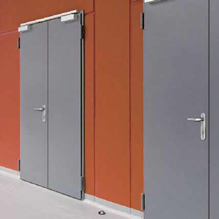 Porte d'intérieur - E-S 63-1 / E-S 63-2 - Novoferm - en acier galvanisé / en tôle d'acier / battante