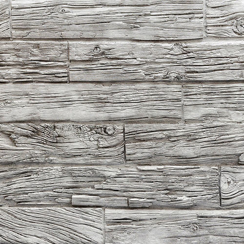 Panneau décoratif. en polyester - HORIZONTAL WOODEN SLEEPERS WHITE - MSD Panels - en fibre de verre / mural / imprimé