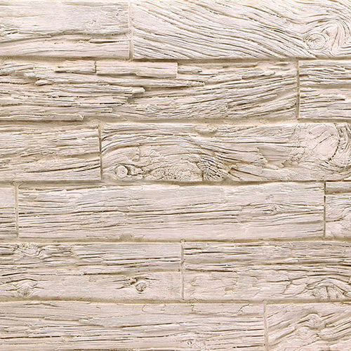 Panneau décoratif. en résine de polyuréthane - HORIZONTAL WOODEN SLEEPERS OFF-WHITE - MSD Panels - en fibre de verre / mural / imprimé