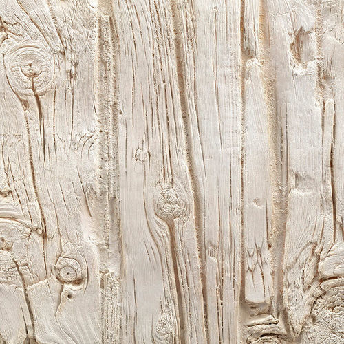 Panneau décoratif. en polyester - VERTICAL WOODEN SLEEPERS OFF-WHITE - MSD Panels - en fibre de verre / mural / imprimé