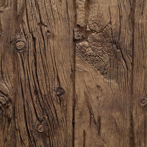 Panneau décoratif. en polyester - VERTICAL WOODEN SLEEPERS OLD WALNUT - MSD Panels - en fibre de verre / mural / imprimé