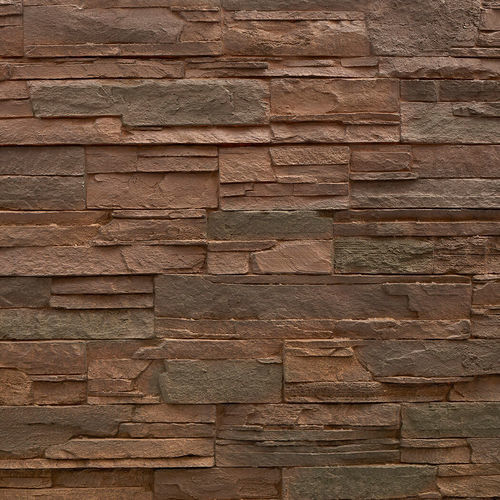 Panneau décoratif. en polyester - STONE BROWN - MSD Panels - en fibre de verre / mural / imprimé