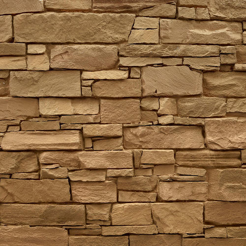 Panneau décoratif. en polyester - NAVARRETE STONE OCHRE - MSD Panels - en fibre de verre / mural / pour bâtiment