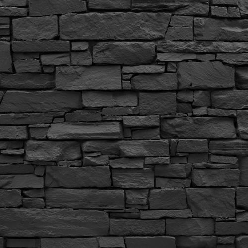 Panneau décoratif. en polyester - NAVARRETE STONE BLACK - MSD Panels - en fibre de verre / mural / pour bâtiment