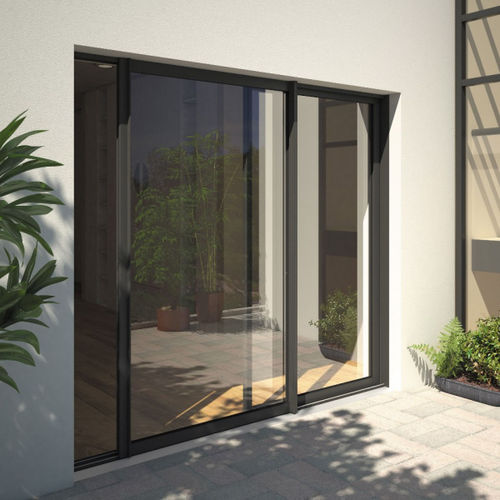 Porte-fenêtre coulissante - SCHUCO - MENUISERIES ELVA - en aluminium / à double vitrage / acoustique