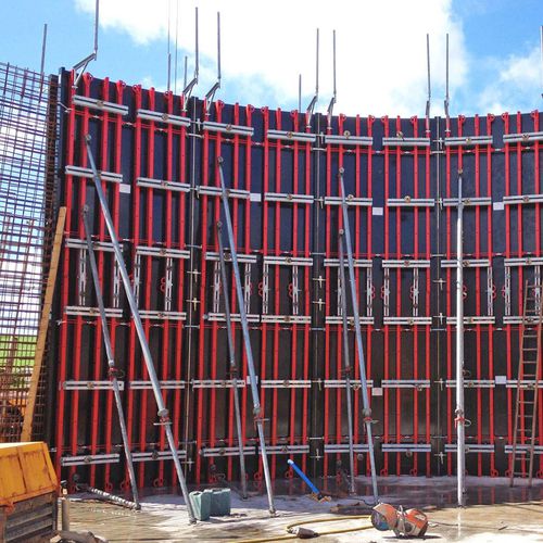 Coffrage modulaire - RADIUS - Meva - circulaire / courbe / en acier