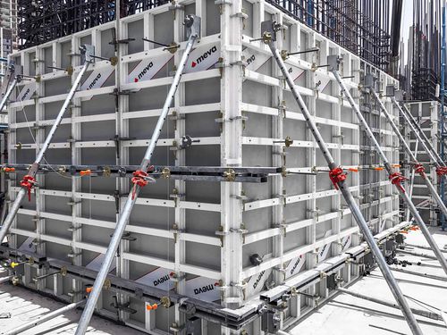 Coffrage cadre - ALUFIX - Meva - allégé / en aluminium / pour mur