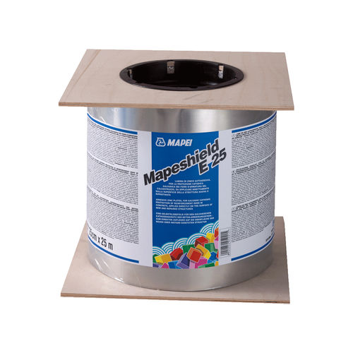 Anode galvanique pour béton armé - MAPESHIELD E 25 - MAPEI - de protection / en zinc / auto-adhésive