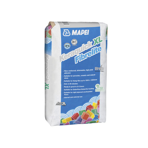 Mortier-colle de scellement - KERAQUICK XL FIBRELITE - MAPEI - de jointoiement / pour carrelage / en ciment fibré