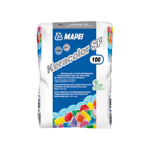 Mortier-colle de jointoiement - KERACOLOR SF - MAPEI - de masticage / de finition / blanc