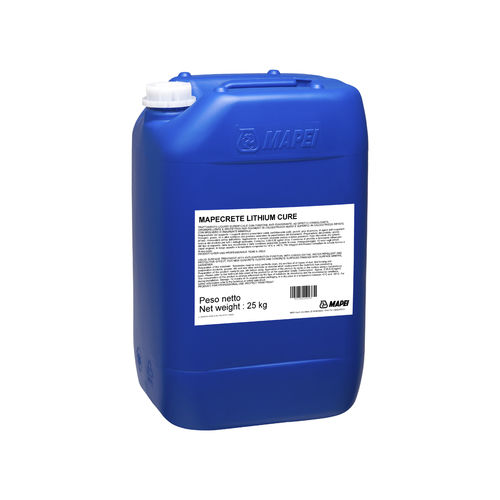 Traitement de protection liquide - MAPECRETE LITHIUM CURE - MAPEI - hydrofuge / durcisseur / pour béton