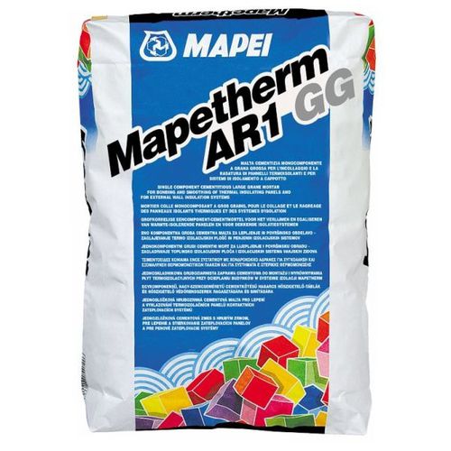Mortier de ragréage - MAPETHERM AR1 GG - MAPEI - de ragréage autonivelant / pour isolation thermique par l'extérieur ITE / de ciment