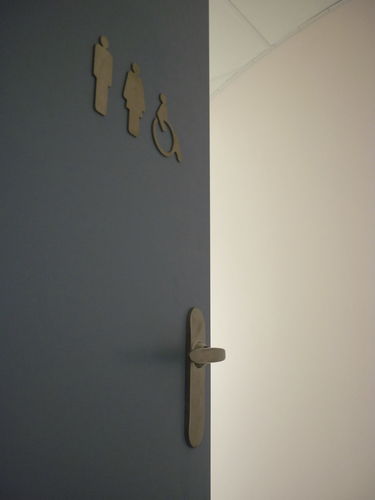 Pictogramme de porte en acier inoxydable - LITTERA - MARCAL