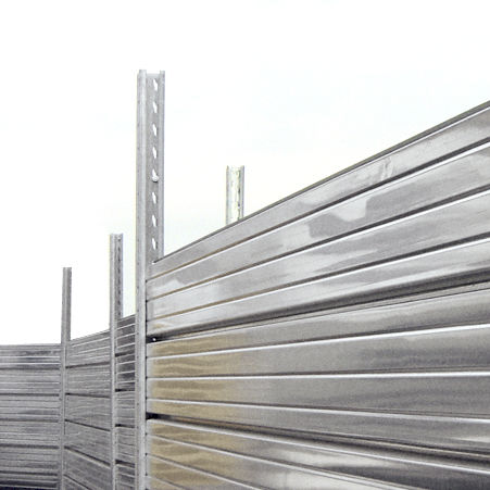 Clôture à panneaux - MARCEGAGLIA - pour chantier / en acier galvanisé / modulaire