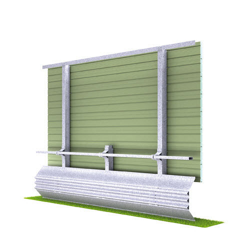 Mur anti-bruit avec panneau modulaire - H2-W2 - MARCEGAGLIA - préfabriqué / autoportant / en acier galvanisé