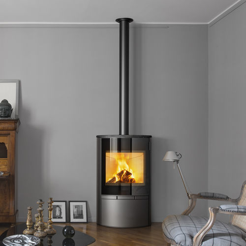 Poêle à bois - SAYA - MCZ - 5 kW - 10 kW / à poser / contemporain