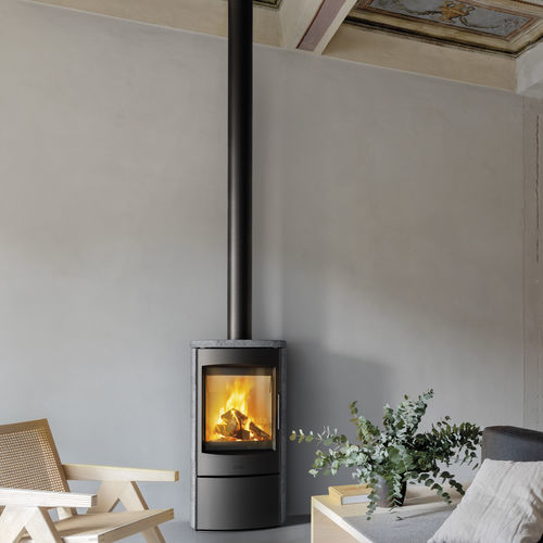 Poêle à bois - AHLMA - MCZ - 5 kW - 10 kW / à poser / contemporain