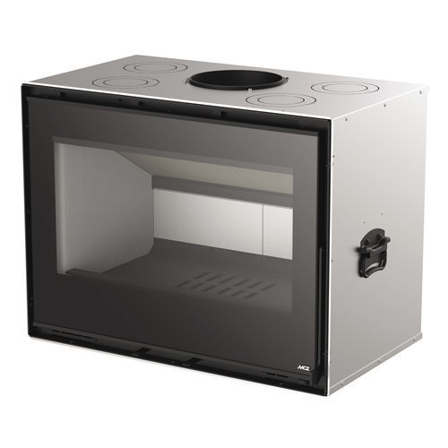 Insert de cheminée à bois - QBOX 80 - MCZ - en acier / contemporain / classe A+
