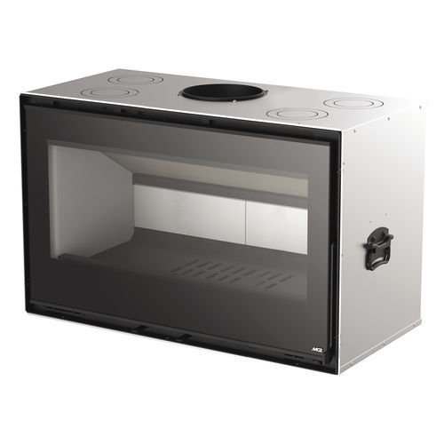 Insert de cheminée à bois - QBOX 100 - MCZ - en acier / contemporain / classe A+