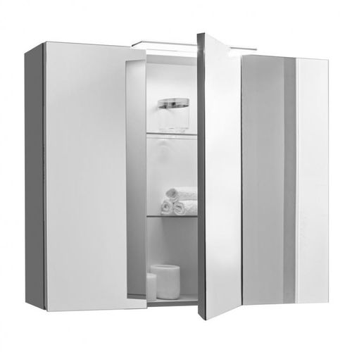 Armoire de toilette à miroir avec éclairage intégré - BASIC - Oasis Group srl - contemporaine / murale