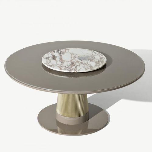 Table contemporaine - TURNER - Oasis Group srl - bois / en marbre / avec piètement en métal