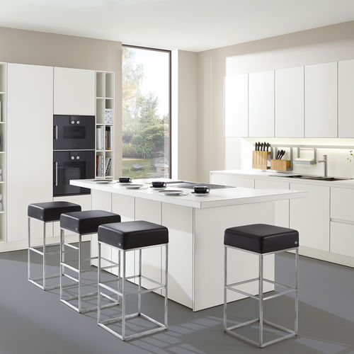 Cuisine contemporaine - LINEA SMART - Allmilmö - en mélaminé / stratifiée / avec îlot