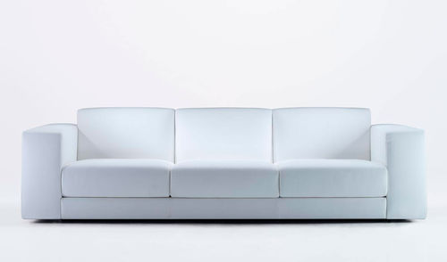 Canapé contemporain - CAIO - Antidiva - en tissu / en cuir / blanc
