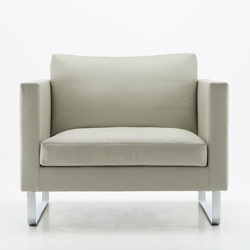 Fauteuil contemporain - MAXWELL - Antidiva - en cuir / en tissu / contract