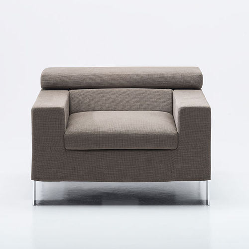 Fauteuil contemporain - IAN - Antidiva - en cuir / en tissu / inclinable