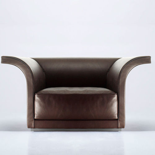 Fauteuil contemporain - TOP CLASS - Antidiva - en cuir / en tissu / contract