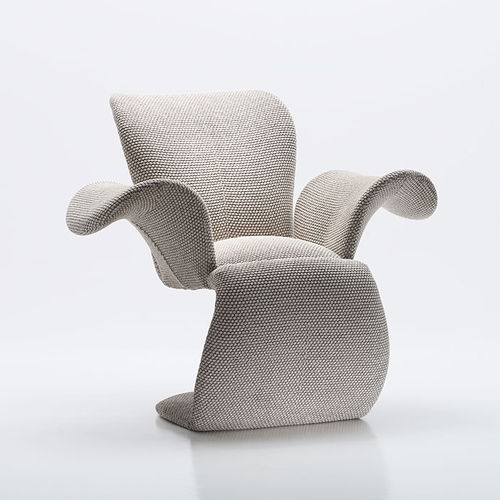 Fauteuil design original - MARGIE - Antidiva - en cuir / en tissu / contract