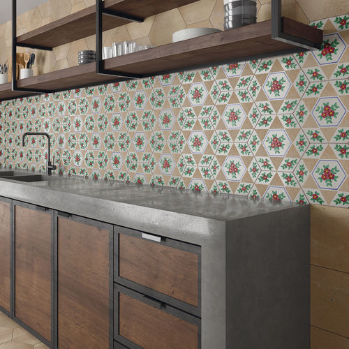Tomette en porcelaine - HUTTON - APAVISA PORCELANICO - finition naturelle / d'intérieur / de cuisine