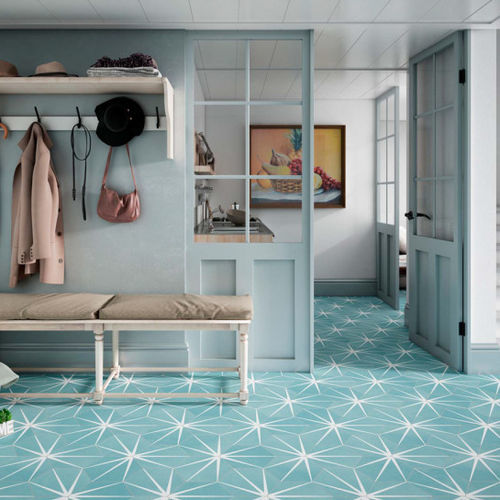 Tomette en porcelaine - STARLINE - APAVISA PORCELANICO - finition naturelle / d'intérieur / de cuisine