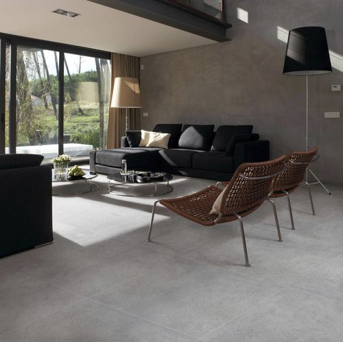 Carrelage en grès cérame - MICROCEMENT  - APAVISA PORCELANICO - mat / poli / d'intérieur