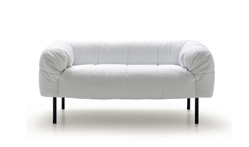 Canapé contemporain - PECORELLE - Arflex - en tissu / blanc / 2 places