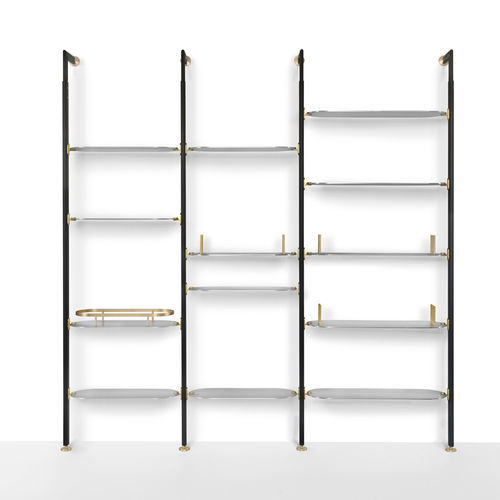 Étagère Murale Aluminium Poli – Forme Libre – Dimensions 45x14x8 Cm – Occasion
