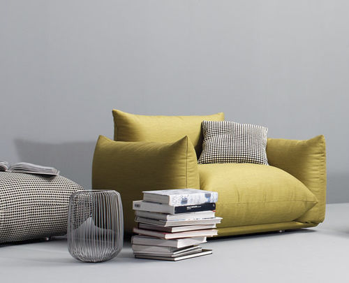 Fauteuil contemporain - MARENCO - Arflex - en tissu / en cuir / avec revêtement amovible
