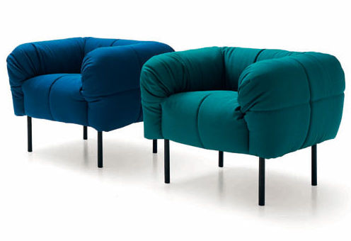 Fauteuil contemporain - PECORELLE - Arflex - en textile
