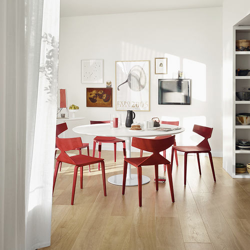 Table à manger contemporaine - DIZZIE - Arper - en MDF / en stratifié / en Fenix NTM®