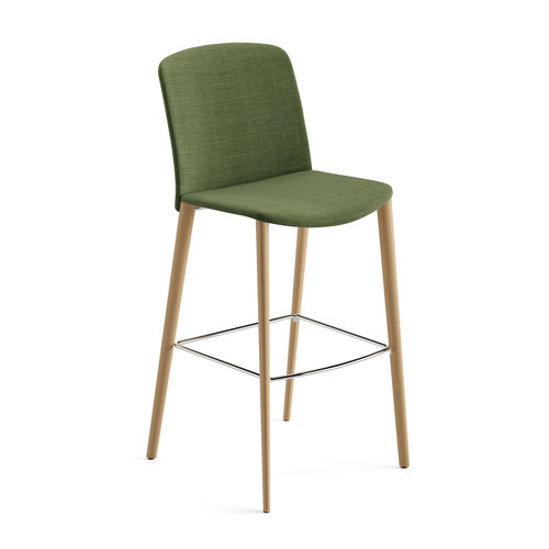 Chaise de bar contemporaine - MIXU - Arper - d'intérieur / en tissu / en cuir