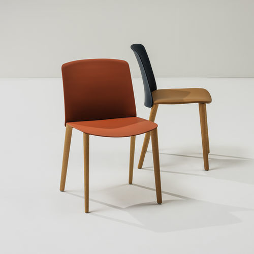Chaise contemporaine - MIXU - Arper - d'intérieur / en tissu / en cuir