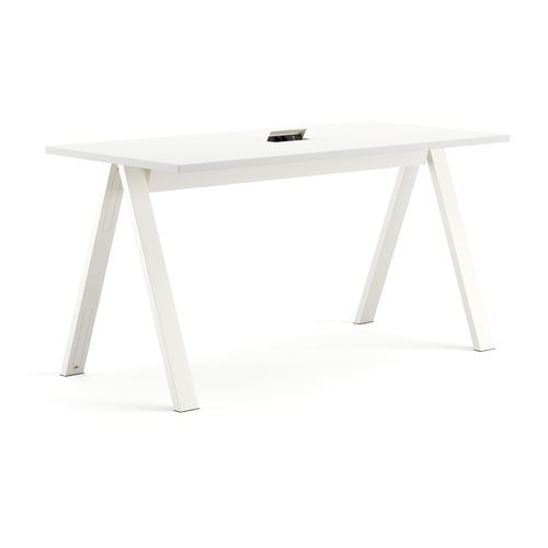 Bureau assis-debout - Cross  - Arper - sur pied / de 2 à 4 personnes / contemporain