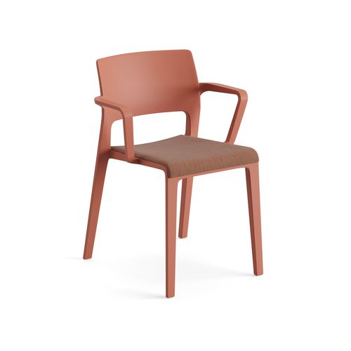 Chaise contemporaine - Juno 02 - Arper - d'extérieur / d'intérieur / en tissu