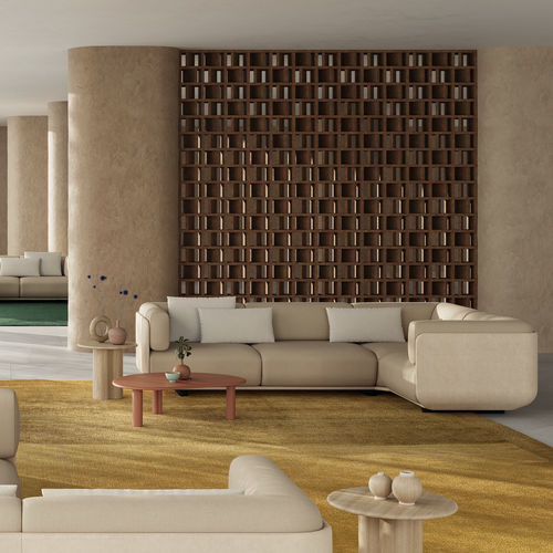 Canapé modulable - Arper - d'angle / contemporain / en tissu