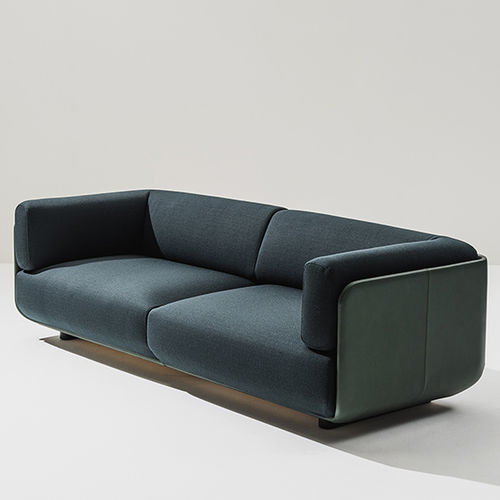 Canapé contemporain - SHAAL - Arper - en tissu / en cuir / avec accoudoirs